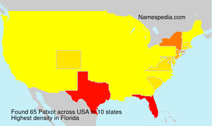 Surname Patxot in USA Surname Patxot in USA