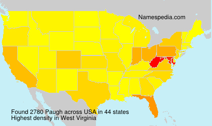 Surname Paugh in USA Surname Paugh in USA