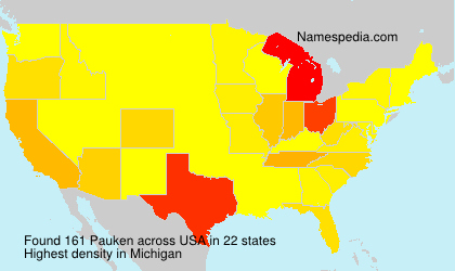 Surname Pauken in USA Surname Pauken in USA