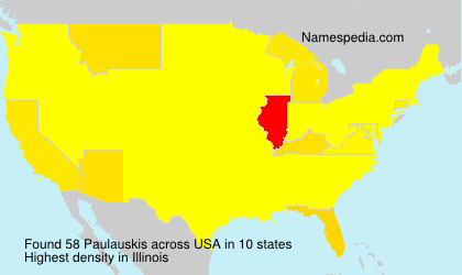 Surname Paulauskis in USA Surname Paulauskis in USA