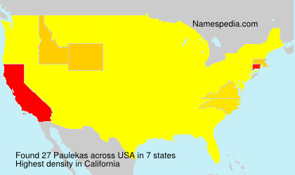 Surname Paulekas in USA Surname Paulekas in USA