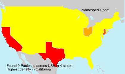 Surname Paulescu in USA Surname Paulescu in USA