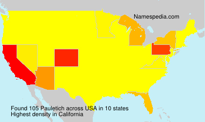 Surname Pauletich in USA Surname Pauletich in USA