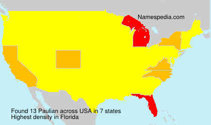 Surname Paulian in USA Surname Paulian in USA