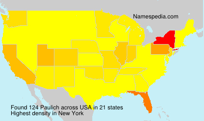 Surname Paulich in USA Surname Paulich in USA
