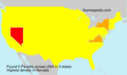 Surname Paulidis in USA Surname Paulidis in USA