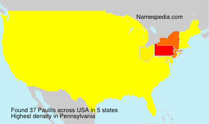 Surname Paulits in USA Surname Paulits in USA