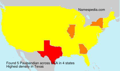 Surname Paulpandian in USA Surname Paulpandian in USA