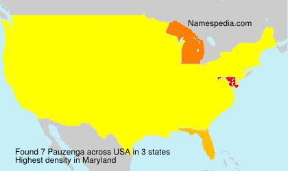 Surname Pauzenga in USA Surname Pauzenga in USA