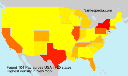 Surname Pav in USA Surname Pav in USA