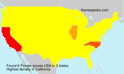 Surname Pavate in USA Surname Pavate in USA