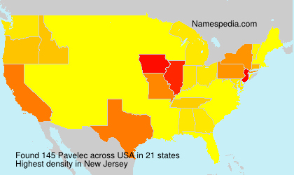 Surname Pavelec in USA Surname Pavelec in USA
