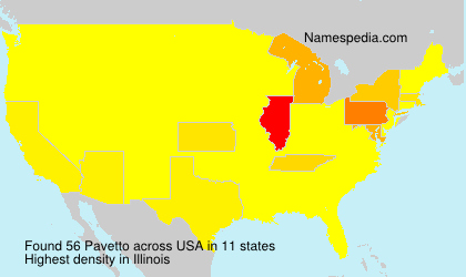 Surname Pavetto in USA Surname Pavetto in USA