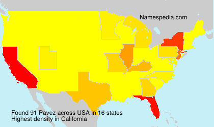 Surname Pavez in USA Surname Pavez in USA