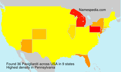 Surname Paviglianiti in USA Surname Paviglianiti in USA