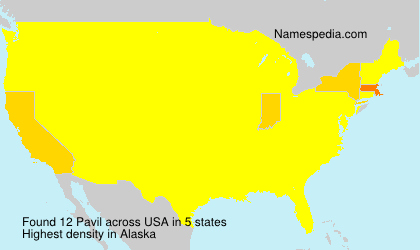 Surname Pavil in USA Surname Pavil in USA