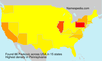 Surname Pavkovic in USA Surname Pavkovic in USA