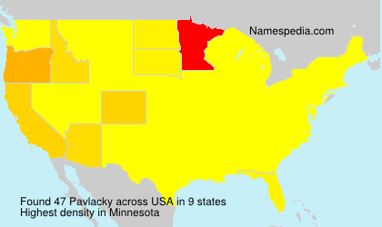 Surname Pavlacky in USA Surname Pavlacky in USA