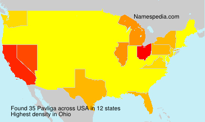Surname Pavliga in USA Surname Pavliga in USA