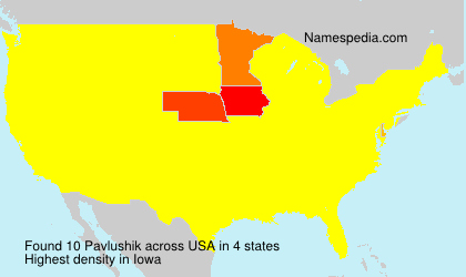Surname Pavlushik in USA Surname Pavlushik in USA