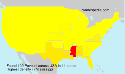 Surname Pavolini in USA Surname Pavolini in USA