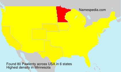 Surname Pawlenty in USA Surname Pawlenty in USA