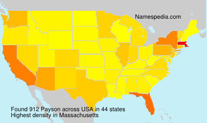 Surname Payson in USA Surname Payson in USA