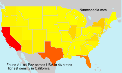 Surname Paz in USA Surname Paz in USA