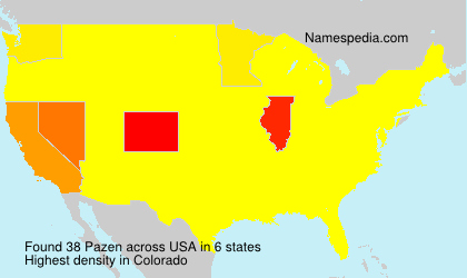 Surname Pazen in USA Surname Pazen in USA