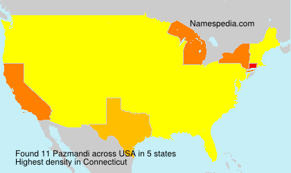 Surname Pazmandi in USA Surname Pazmandi in USA