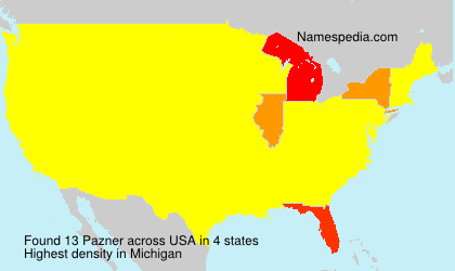 Surname Pazner in USA Surname Pazner in USA