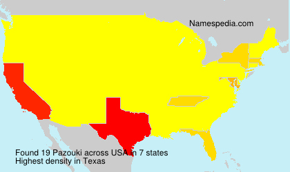 Surname Pazouki in USA Surname Pazouki in USA