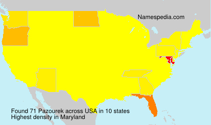 Surname Pazourek in USA Surname Pazourek in USA