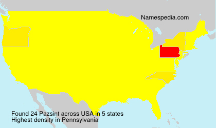 Surname Pazsint in USA Surname Pazsint in USA