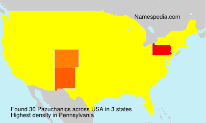 Surname Pazuchanics in USA Surname Pazuchanics in USA