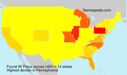 Surname Pazur in USA Surname Pazur in USA