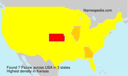 Surname Pazzie in USA Surname Pazzie in USA