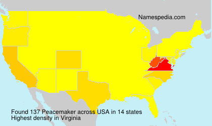 Surname Peacemaker in USA Surname Peacemaker in USA