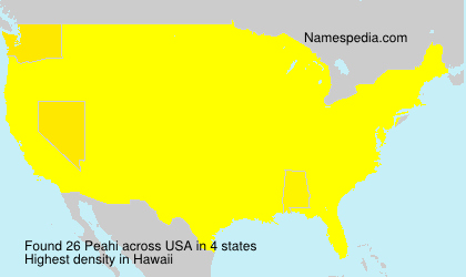 Surname Peahi in USA Surname Peahi in USA
