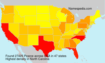 Surname Pearce in USA Surname Pearce in USA