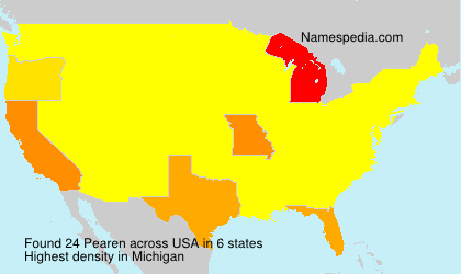Surname Pearen in USA