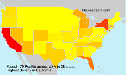 Surname Peattie in USA Surname Peattie in USA