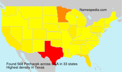 Surname Pechacek in USA Surname Pechacek in USA