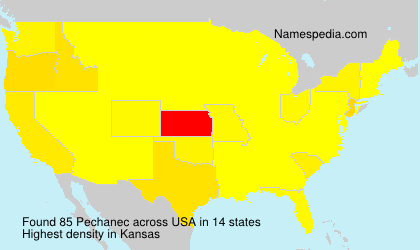 Surname Pechanec in USA Surname Pechanec in USA