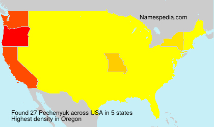 Surname Pechenyuk in USA Surname Pechenyuk in USA