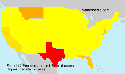 Surname Pecheux in USA Surname Pecheux in USA