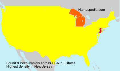 Surname Pechlivanidis in USA Surname Pechlivanidis in USA