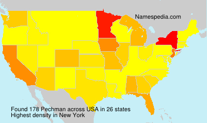Surname Pechman in USA Surname Pechman in USA