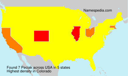 Surname Peciak in USA Surname Peciak in USA
