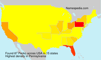Surname Pecko in USA Surname Pecko in USA